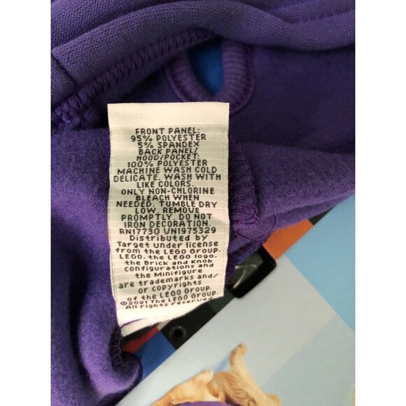 Dogs Lego Sweatshirt Pet Apparel Purple Blue Black Size Medium - Picture 4 of 4